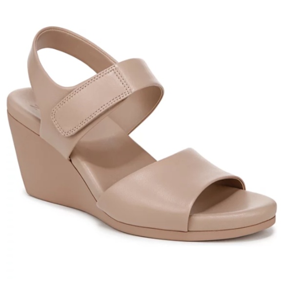 Naturalizer Imani Open Round Toe Wedge sandals vintage mauve - 10 - Picture 1 of 11